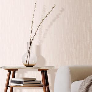 Italian Design Light Pink Silk Texture Vinyl on Non-Woven Non-Pasted Wallpaper Roll (Covers 57.75 sq.ft.)