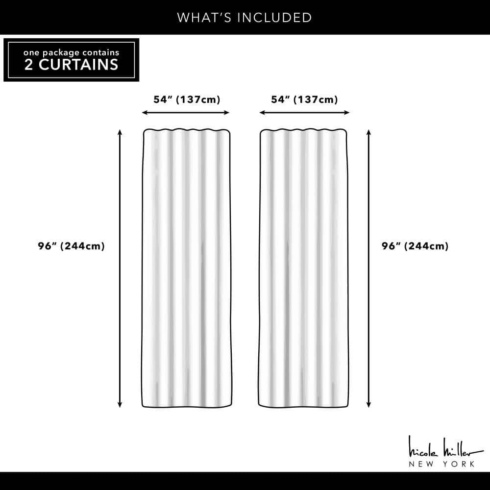 Linen Light Filtering Faux Linen Slub Curtain Panel Pair
