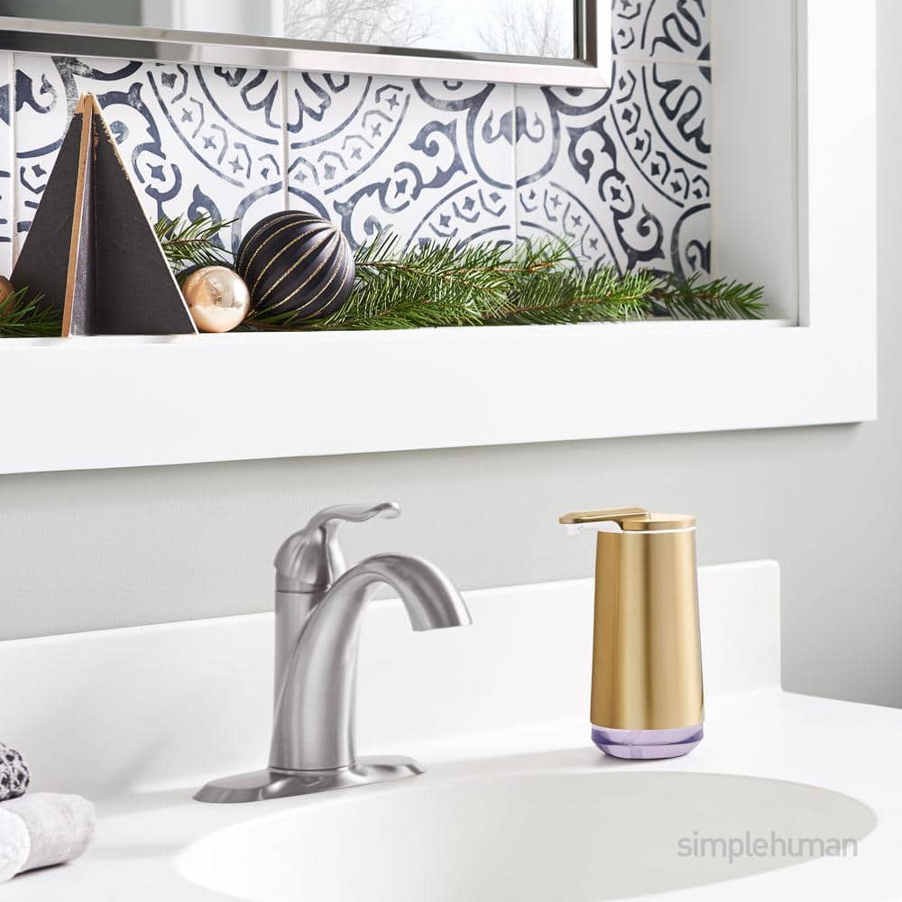 Brushed Brass Automatic Foaming Soap Dispenser, 10oz