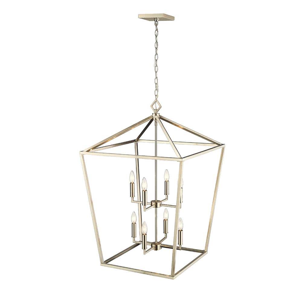 Modern Gold 8-Light Pendant for Elegant Illumination