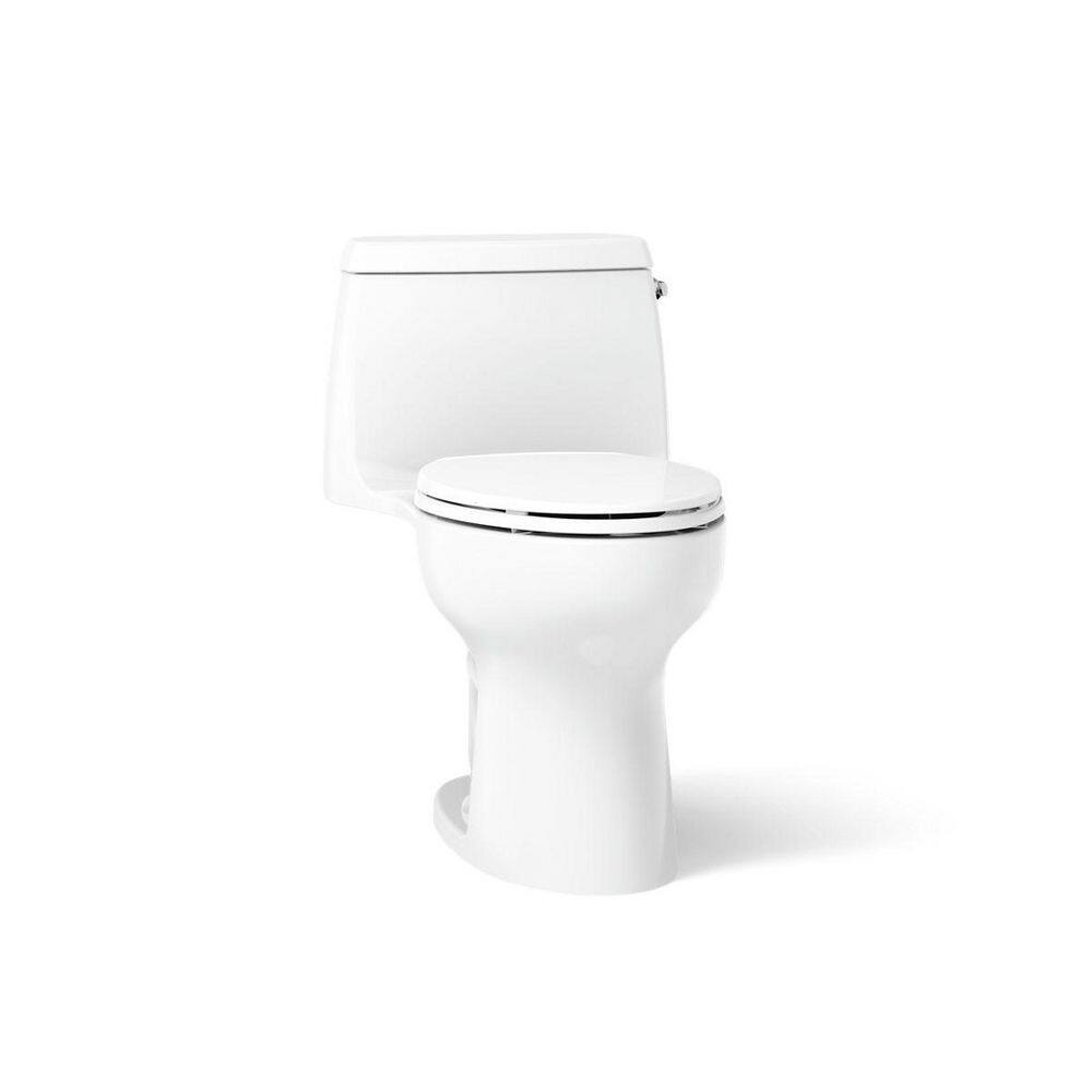 "Santa Rosa 12"" Rough In 1-Piece 1.28 GFP Single Flush Elongated Toilet w/ Right-Hand Lever in White w/ Soft Close Seat" price history on PriceWatchPro