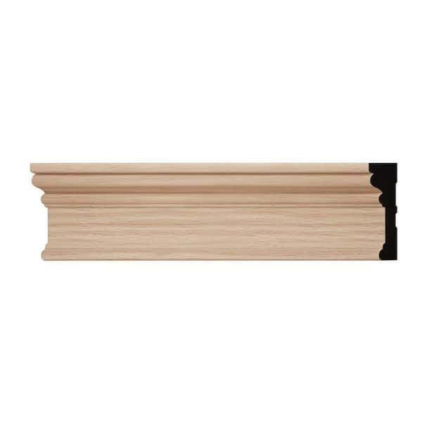 Ekena Millwork BRB3 0.69 in. D x 2.25 in. W x 6 in. L Wood (Red Oak) Casing Sample