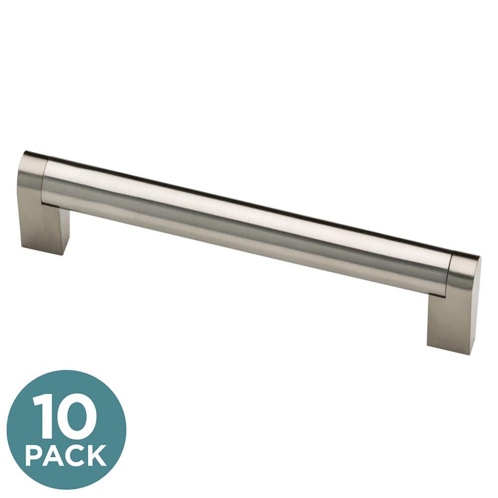 10-Pack Stratford 6-5/16 in. (160 mm) Modern Cabinet Drawer Bar Pulls in Stainless Steel price history on PriceWatchPro