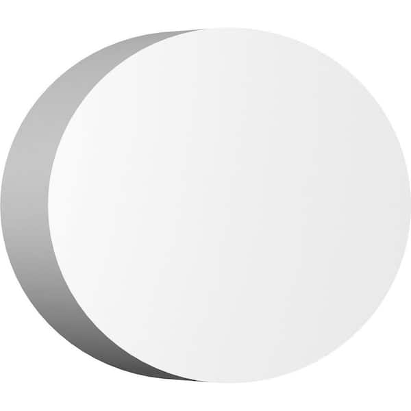 Ekena Millwork 8-in W x 5-1/4-in H x 1-in P Standard Dalton Rosette with Square Edge