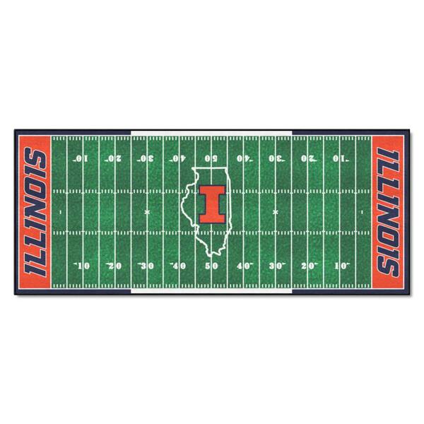 FANMATS Miami Dolphins 3 ft. x 6 ft. Football Field Rug Runner Rug 7357 -  The Home Depot