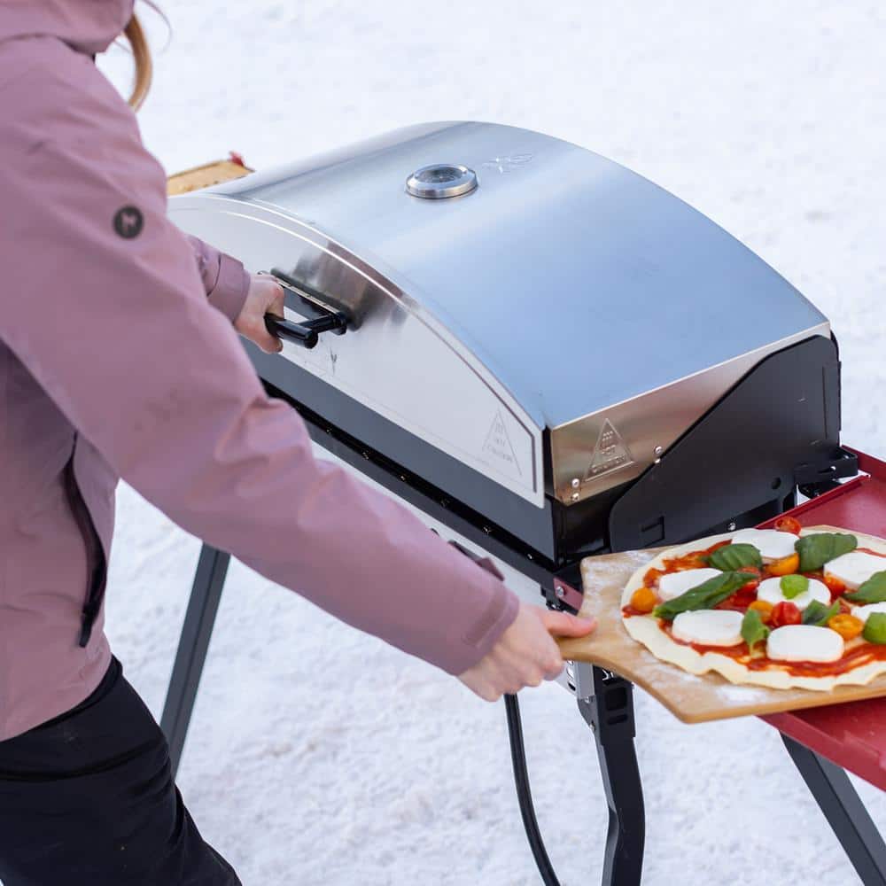 Stainless Steel 32" Outdoor Gas Pizza Oven with Ceramic Stone