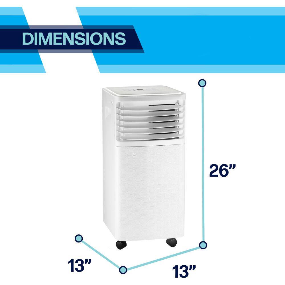 Arctic Wind 7500 BTU White Portable Air Conditioner with Remote
