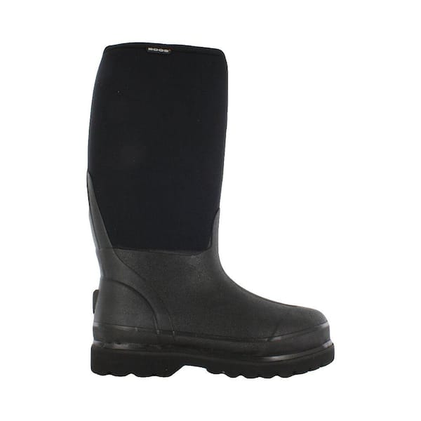 BOGS Rancher Men 16 in. Size 14 Black Rubber with Neoprene Waterproof Boot