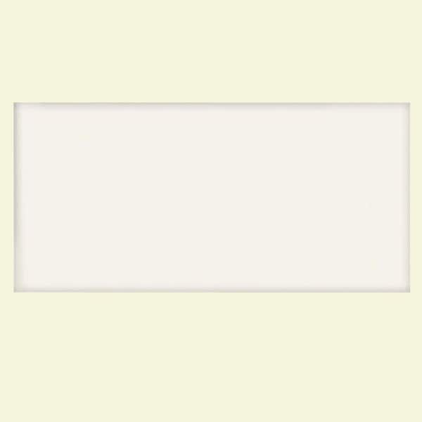 U.S. Ceramic Tile Color Collection Bright White Ice 3 in. x 6 in. Ceramic Wall Tile (10.00 sq. ft. / case)-DISCONTINUED