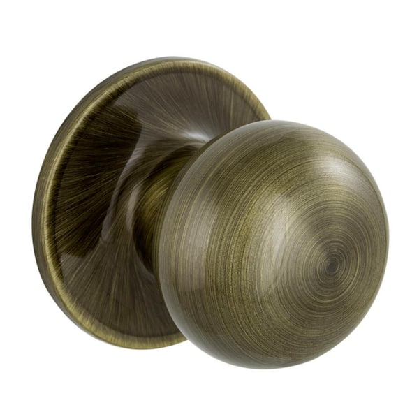 Jeffir Antique Brass Passage Hall/Closet Door Knob