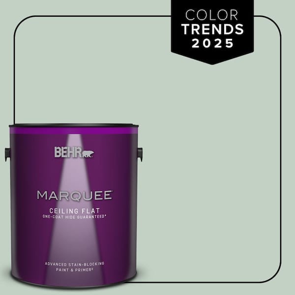 1 gal. #PPU11-13 Frosted Jade One-Coat Hide Ceiling Flat Interior Paint & Primer