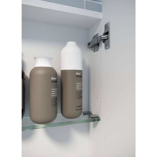 Glass Warehouse Ezri 36 in. W x 32 in. H x 4.75 in. D White