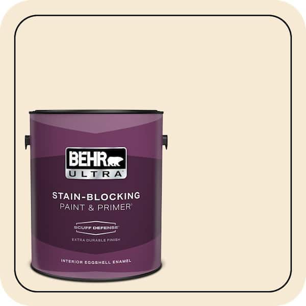 BEHR ULTRA 1 gal. Home Decorators Collection #HDC-CT-02 Garden Rose White Extra Durable Eggshell Enamel Interior Paint & Primer