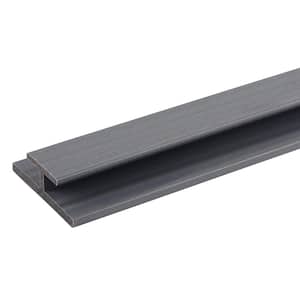 All Weather System 3.1 in. x 1.0 in. x 8 ft. Composite Siding Butt Joint Trim in Westminster Gray Board