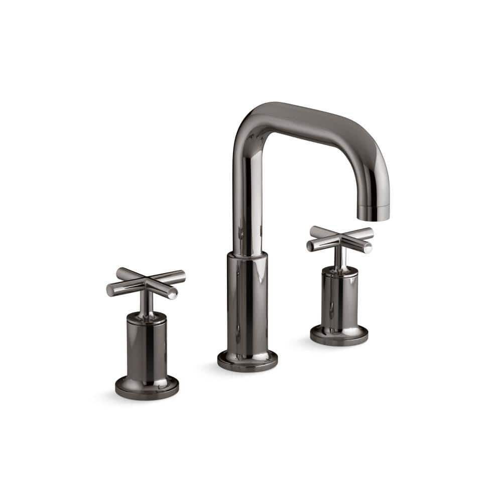 KOHLER Purist Deck-Mount Bath Faucet Trim With Cross Handles in Vibrant ...