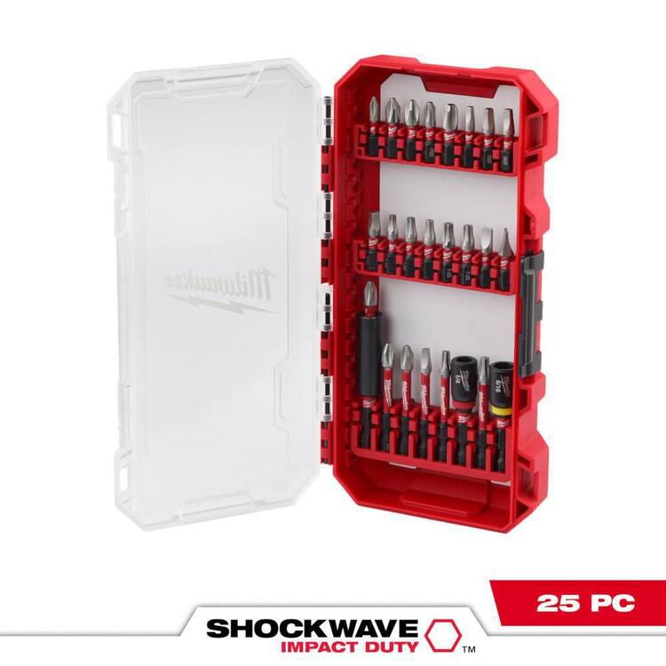 Milwaukee SHOCKWAVE Impact Duty Alloy Steel Screw Driver Bit Set (25-Piece)