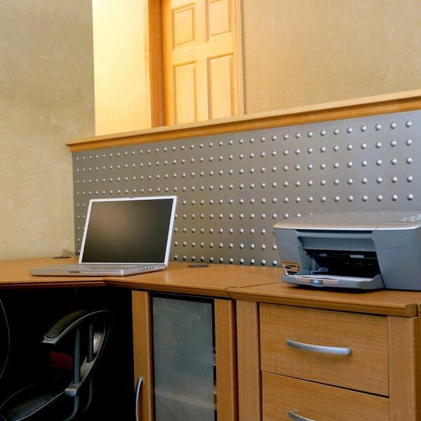 Fasade Dome 96 in. x 48 in. Decorative Wall Panel in Muted Gold