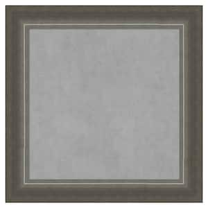 Domus Dark Silver 15 in. x 15 in. Framed Magnetic Board