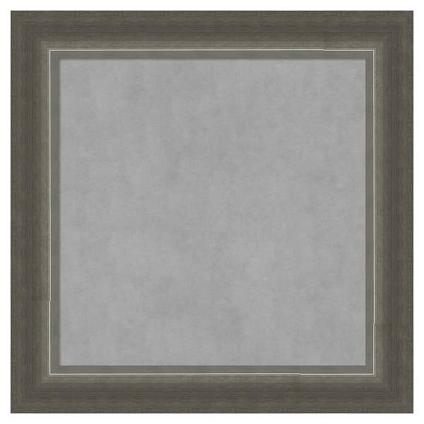 Amanti Art Domus Dark Silver 15 in. x 15 in. Framed Magnetic Board
