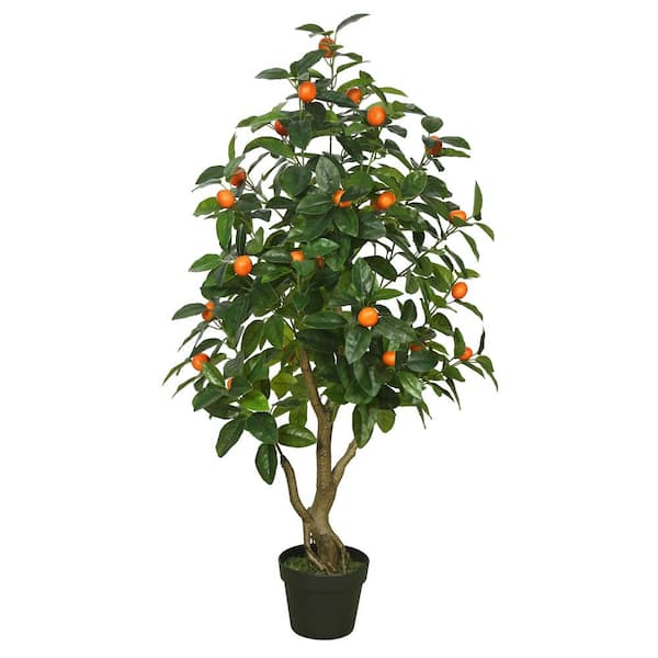 Vickerman 48 in. Artificial RT Orange Tree with Pot