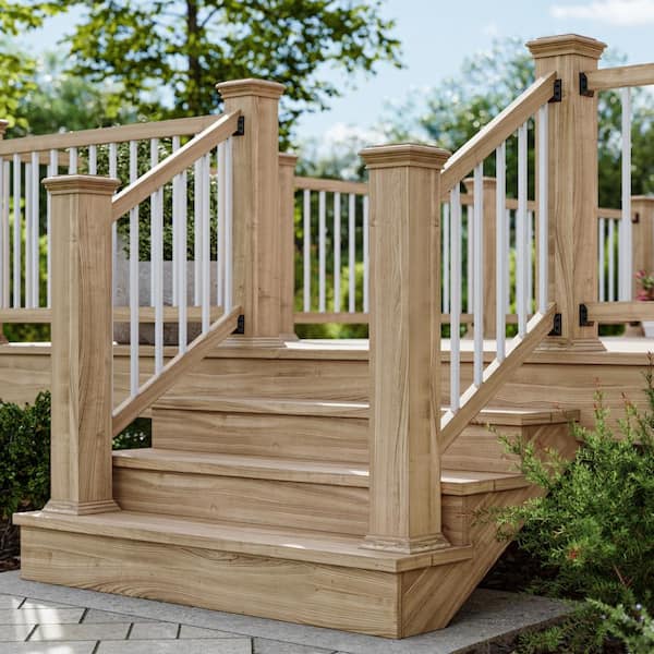 26 in. x .75 in. White Aluminum Square-Shaped Estate Baluster (10-Pack)