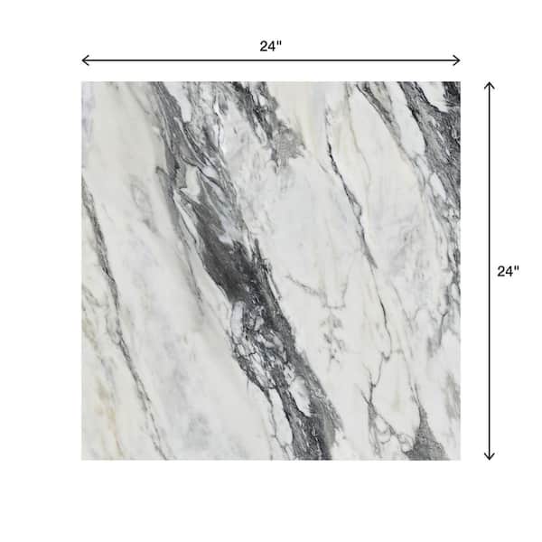Daltile Lamora Nero Marble 24 in. x 24 in. Matte Porcelain