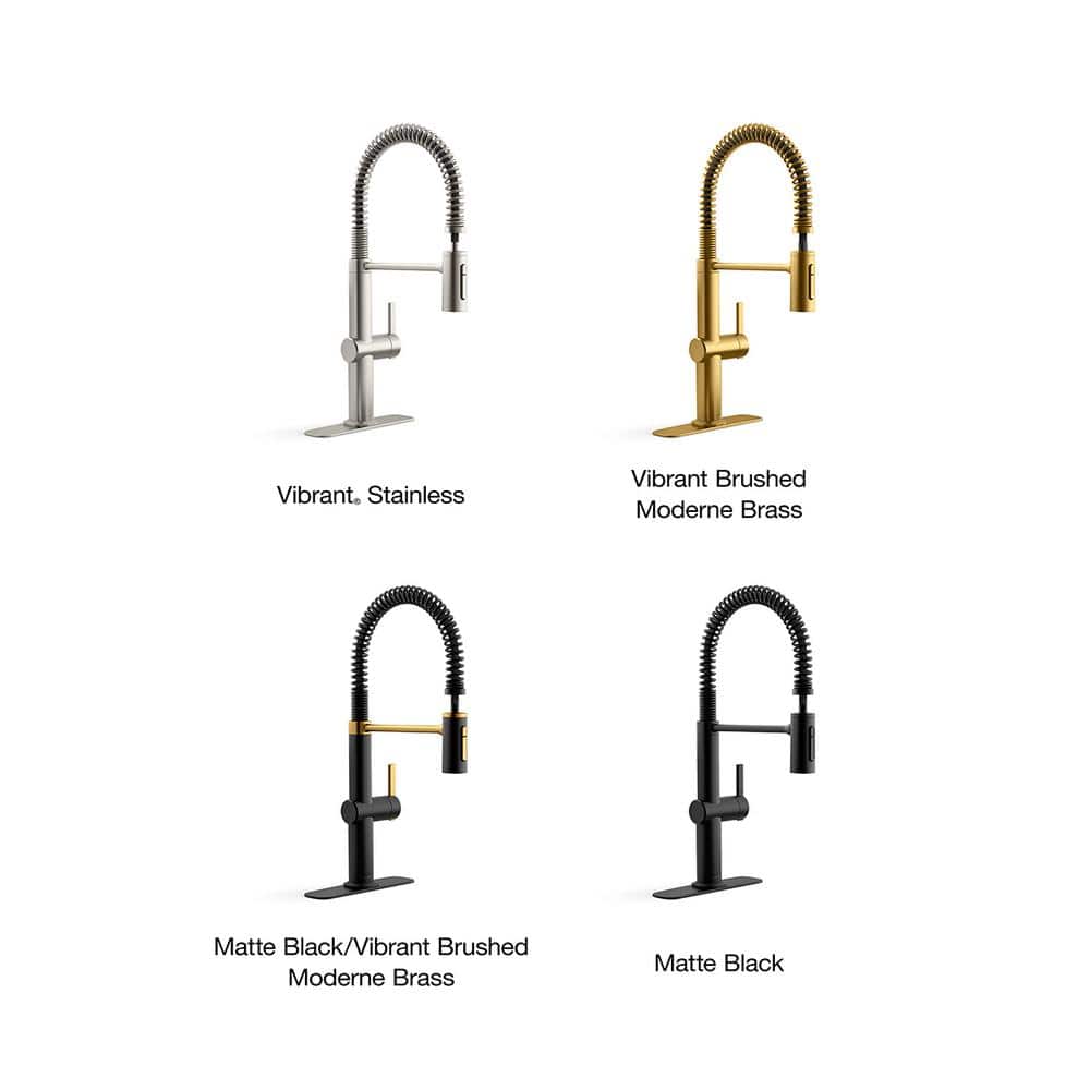 Stainless Steel Single Handle Pull Down Kitchen Faucet with Spray