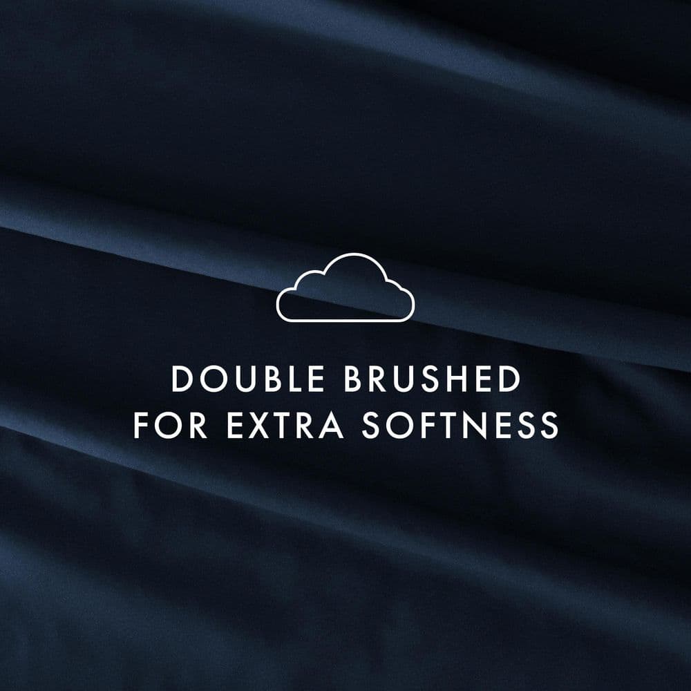Navy Full Ultra-Soft Microfiber 4-Piece Sheet Set
