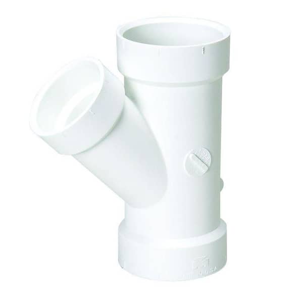 Mueller Streamline 3 in. x 3 in. x 1-1/2 in. PVC DWV Spigot x Hub Wye