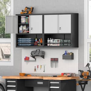 Clihome 34.4" Wall Mounted Steel Storage Cabinet only $125.10