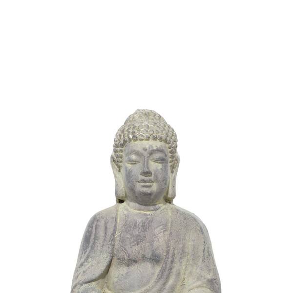 Oriental Furniture 12 in. Japanese Meditating Buddha Decorative Statue  STA-BUD43 - The Home Depot