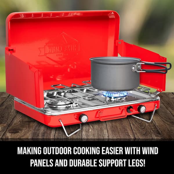 Outdoor mini burner integrated electronic ignition portable picnic stove 