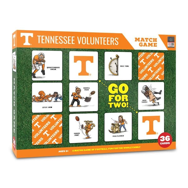 NCAA Tennessee Volunteers Licensed Memory Match Game