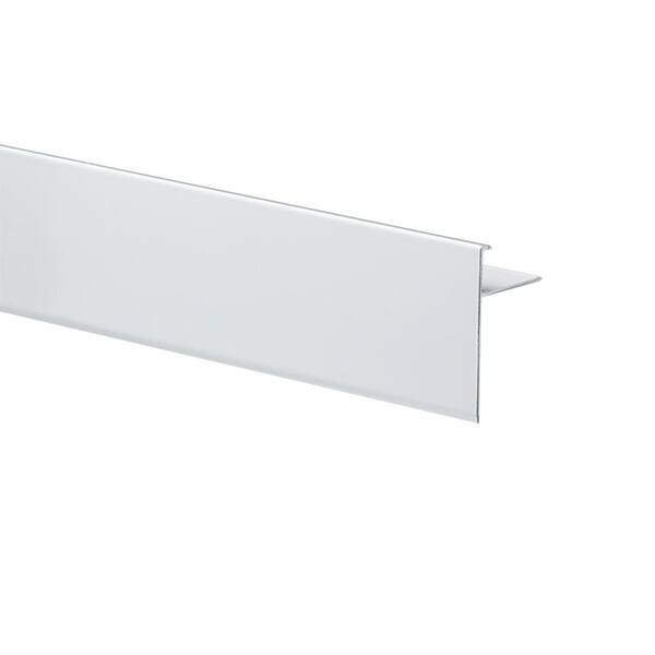 Emac Novoperi Fog White 3/8 in. x 98-1/2 in. Aluminum Tile Edging Trim
