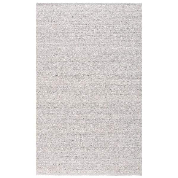Natura 4 ft. x 6 ft. Taupe/Gray Solid Distressed Area Rug