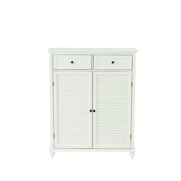 Home Decorators Collection Hamilton Polar White 24-Pair Shoe Storage Cabinet