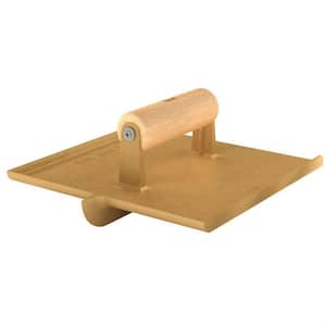 8 in. x 8 in. Wide Bronze Hand Concrete Groover Bit Size of 3/4 in. x 1/4 in. with Wooden Handle