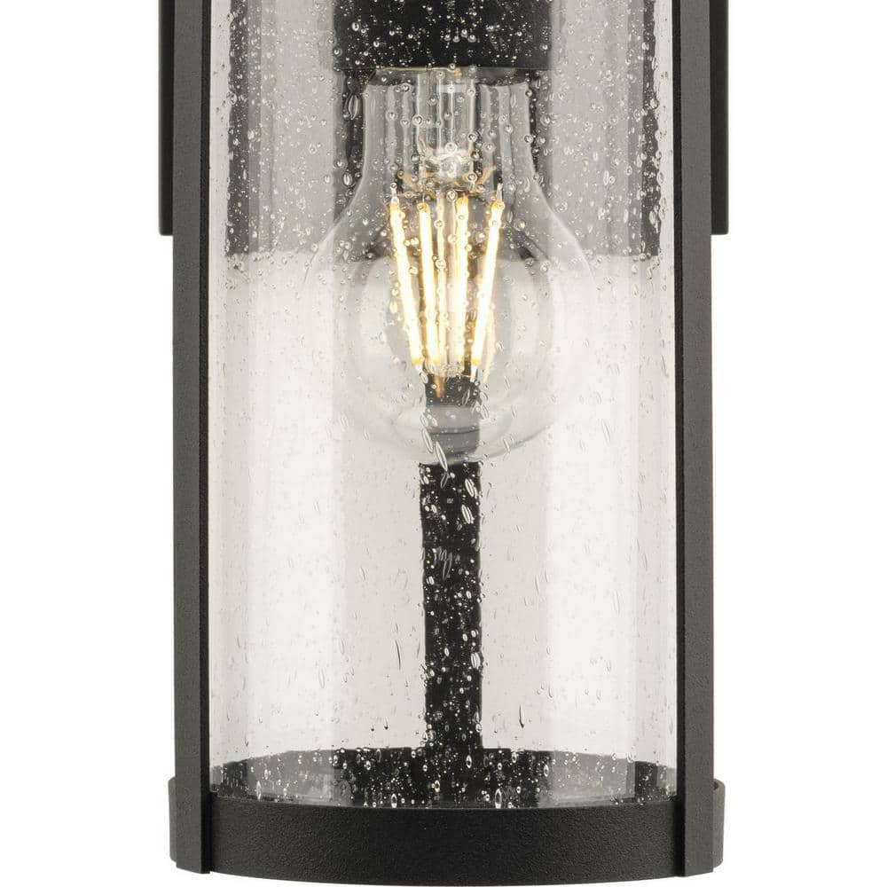 Belden Black Cast Aluminum Outdoor Wall Lantern with Clear Glass