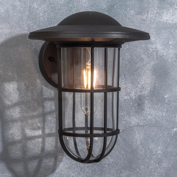 Coastal Niantic 1-Light Oil Rubbed Bronze Outdoor Wall Lantern Sconce