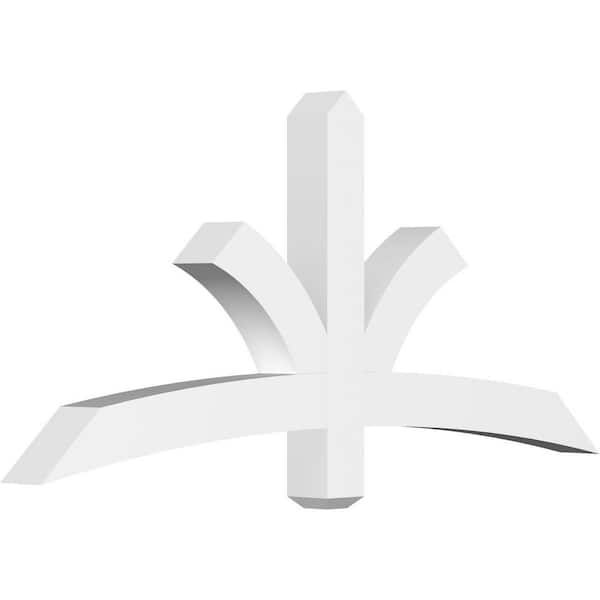 Ekena Millwork Davenport 60 in. W x 27.5 in. H x 4 in. D Signature Polyurethane Bracket