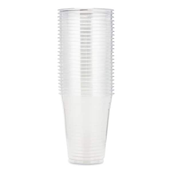 90 PP Clear Frosted Injection Cup (Hard) 16 oz. - 500/Case 