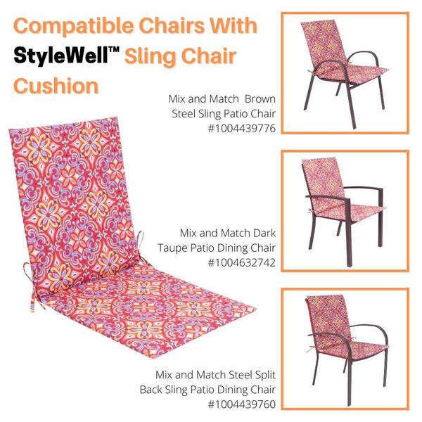Outdoor Sling Chair Cushion, Outdoor Sling Back Chair Cushions