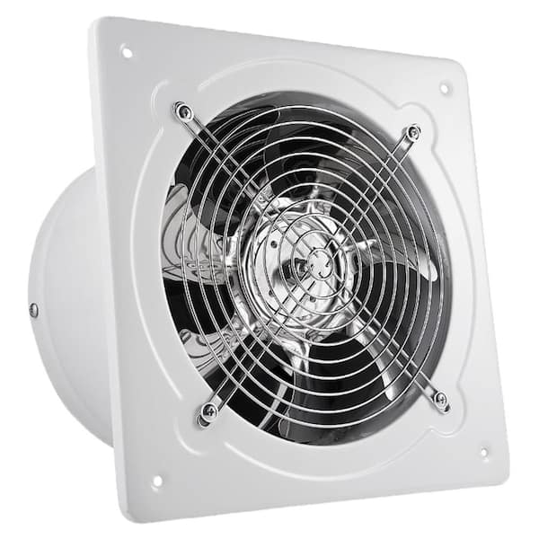 8 in. 735CFM Wall Mounted Ventilation Fan with Overheat Protection Electric Powered Galvanized Steel