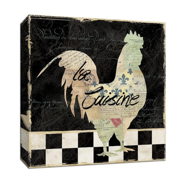 PTM Images 15 in. x 15 in. ''French Rooster'' Canvas Wall Art
