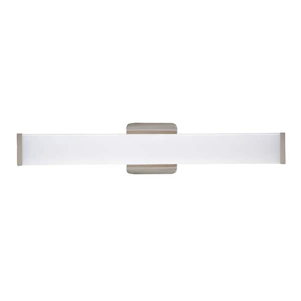 ETi 24 in. Brushed Nickel LED Vanity Light Bar Selectable Warm White to Daylight Bathroom Lighting 120-277v 1650 Lumens