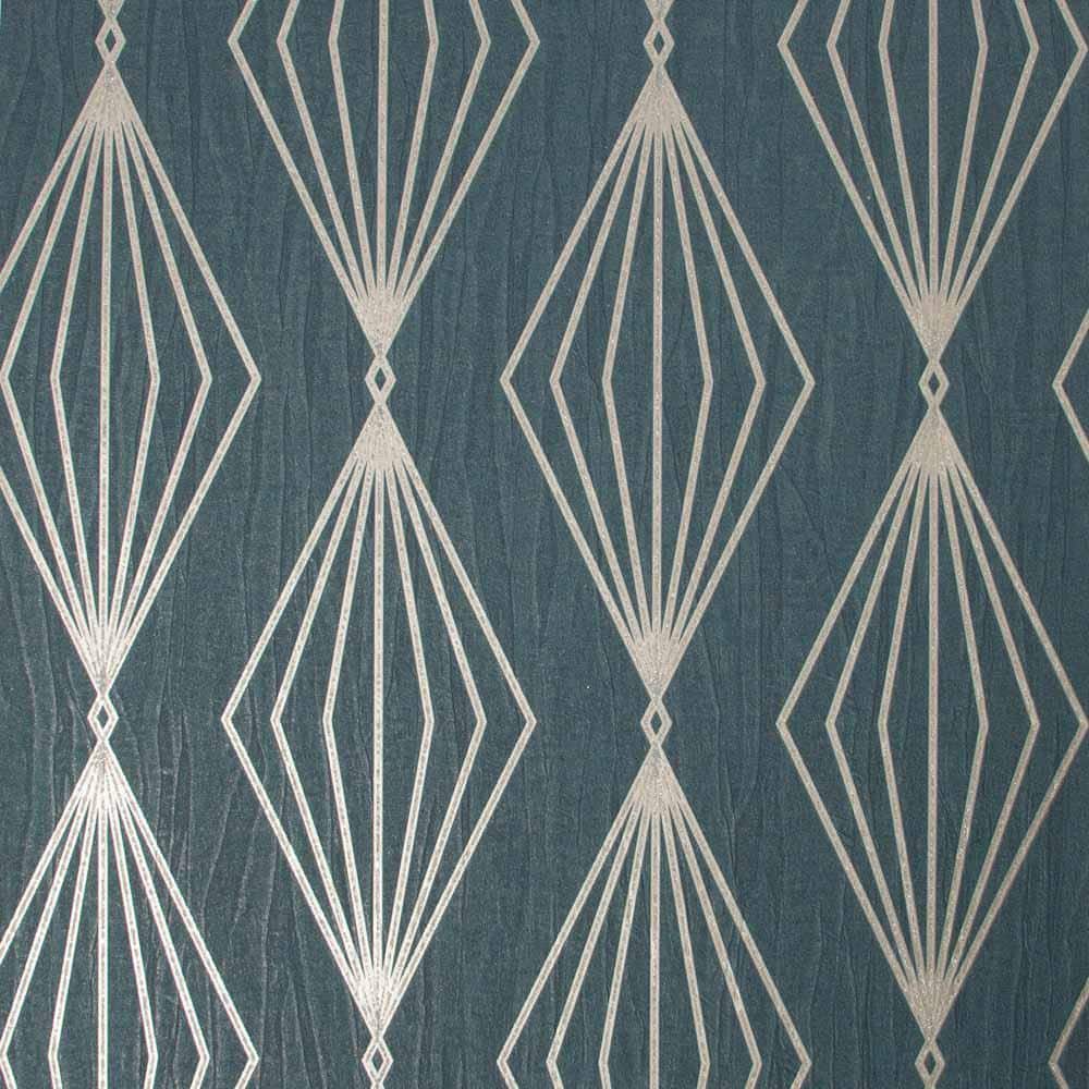 Marquise Geo Emerald Wallpaper