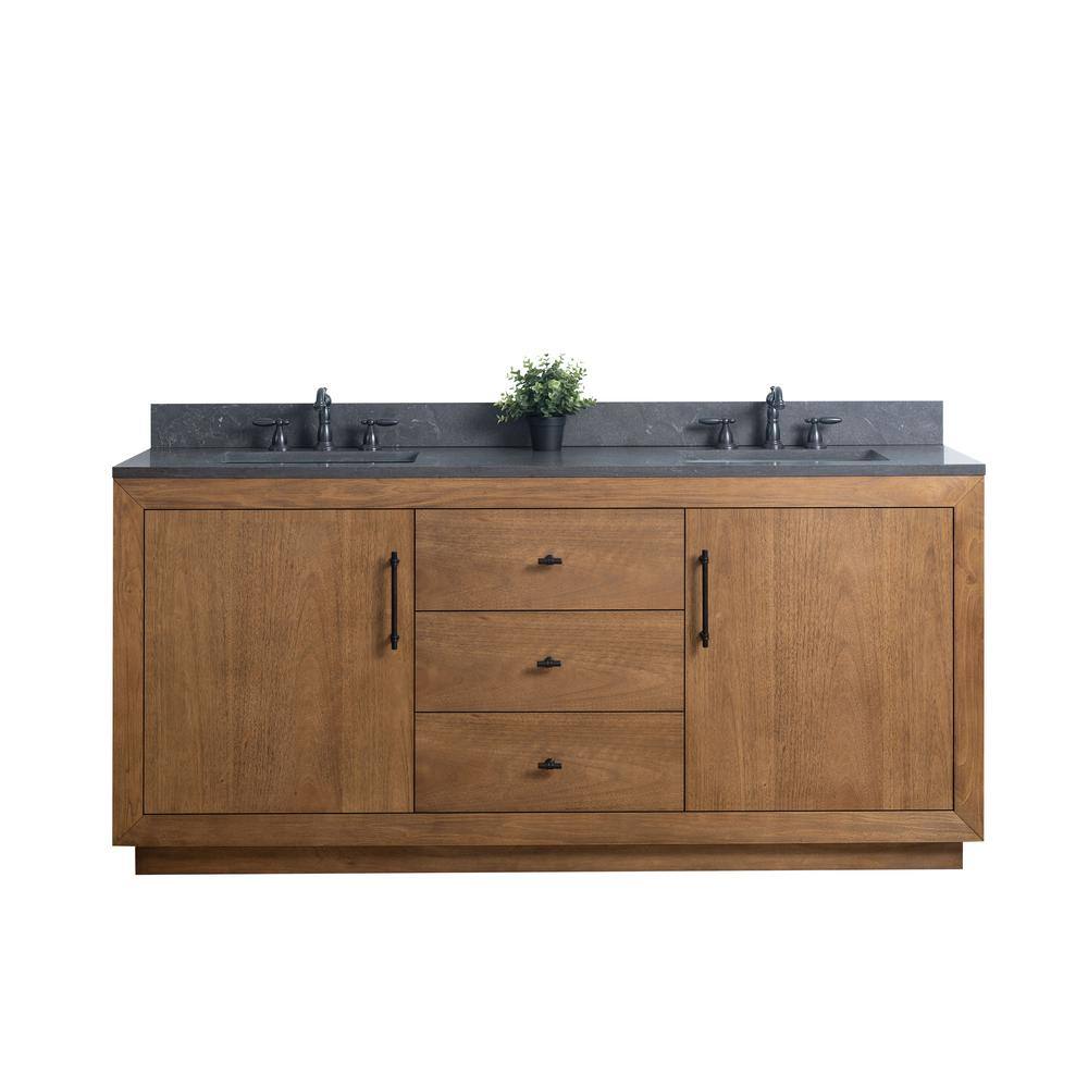 Vanity Art 72 in. W x 21.5 in. D x 34 in. H Double Sink Bathroom Vanity