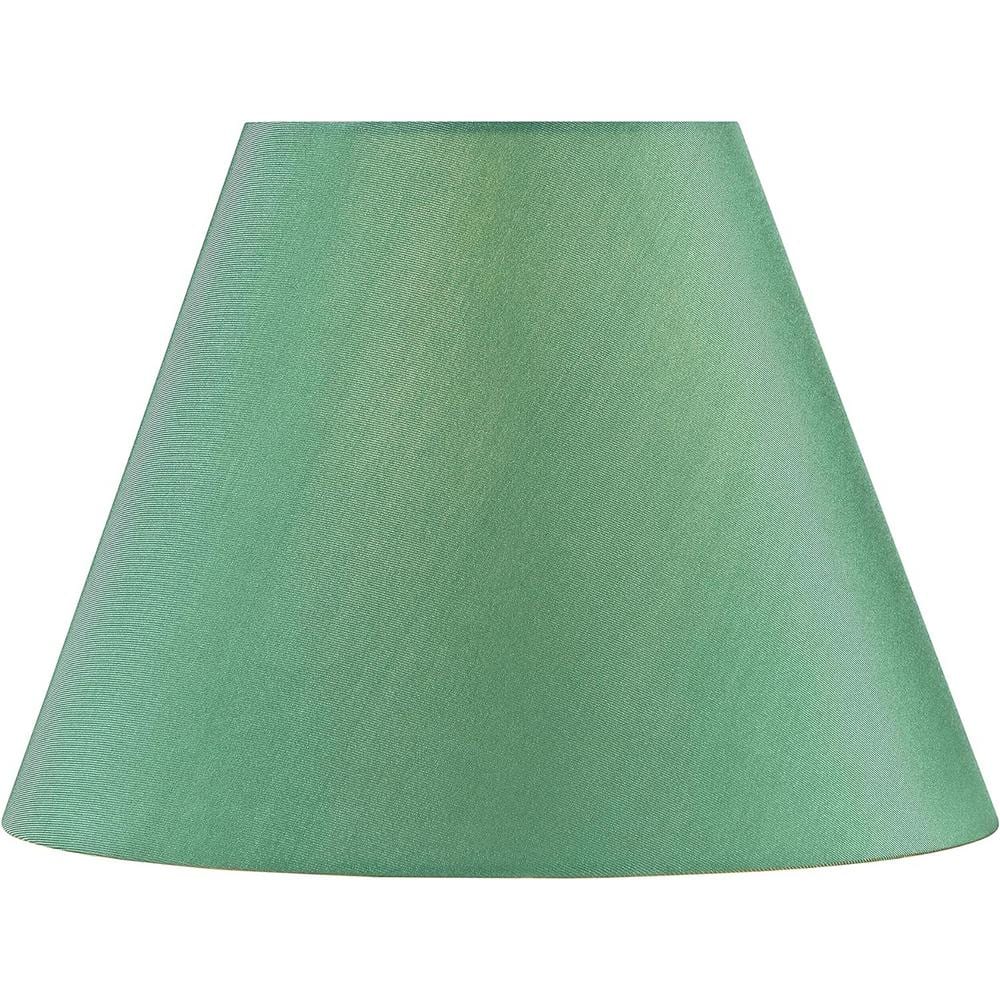 Green Sateen Fabric Empire Lamp Shade with Spider Fitter
