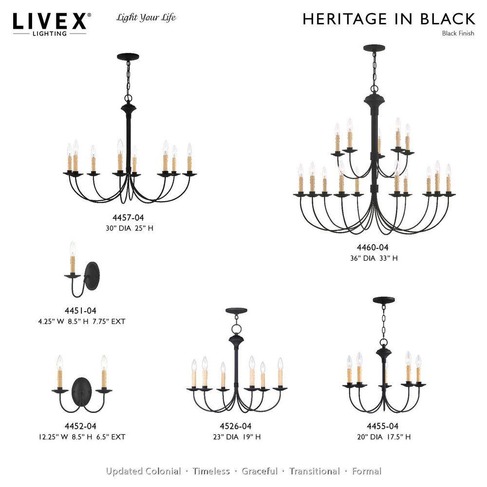 Transitional Black Steel 1-Light Wall Sconce with Dimmable Candelabra