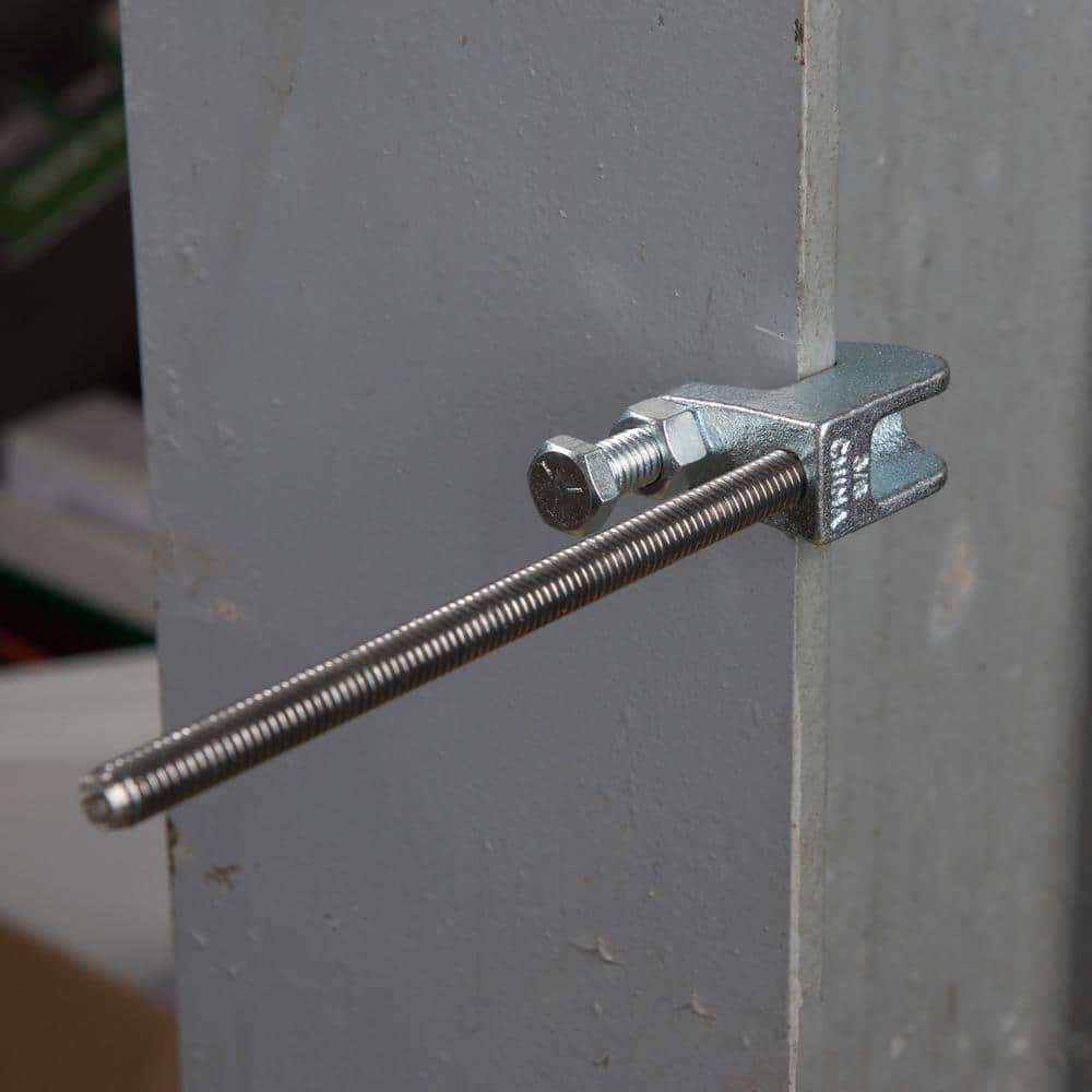 Galvanized Metal 0.375" Top Beam Pipe Clamp